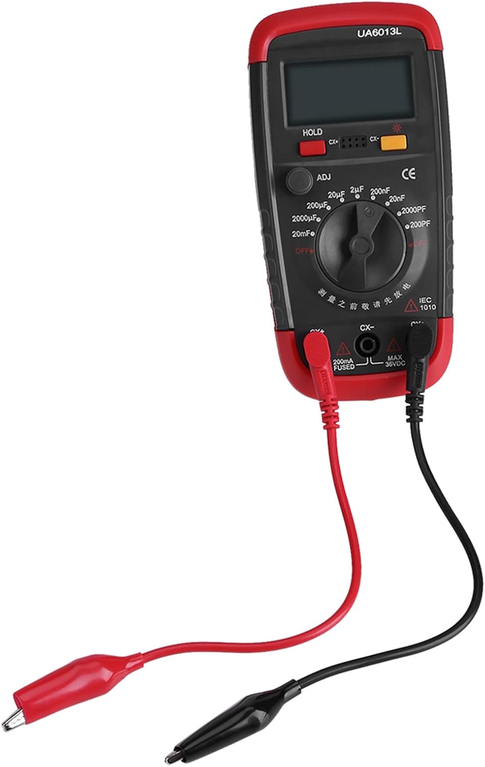 Capacitor Meter Tester, Digital Analysis Matching Selection, Measure 9 Range Data from 0.1pF to 20,000uF, Handheld LCD Display,Compact Structure, Data Retention & Backlighting