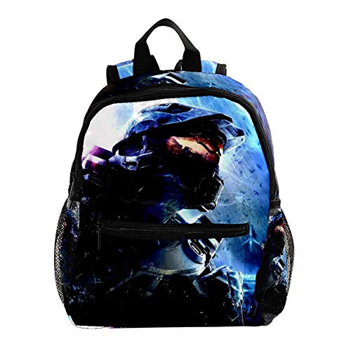 Casco Hombre Mochila para niños Mochila Escolar Ligera Impresión Completa para niños en Edad Preescolar 3-8 años Bolsa de bebé Pañal Leche en Polvo Mochila 25.4x10x30 CM