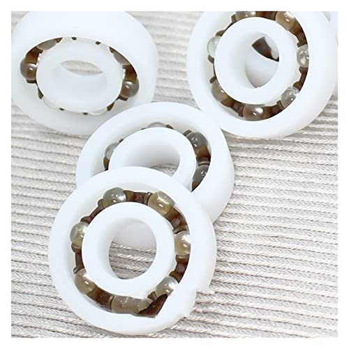 JEEFUSE 5PCS POM Bearing 683 684 685 686 687 688 689 Glass Balls Nylon Cage Plastic Ball Bearings (Length : POM688 8x16x4mm)
