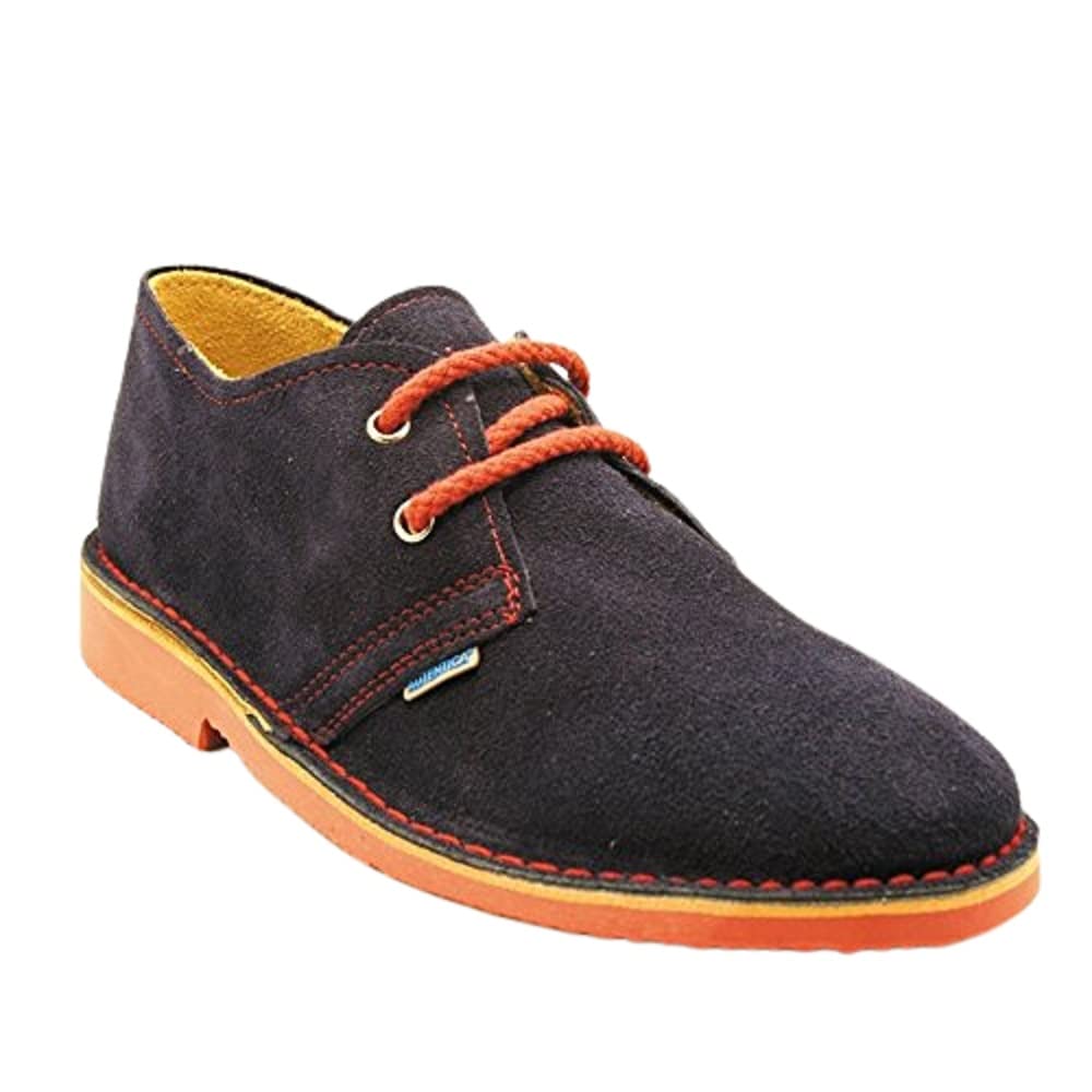 La Auténtica K901PC - Zapato Safari Combinado Gris Oscuro - Naranja