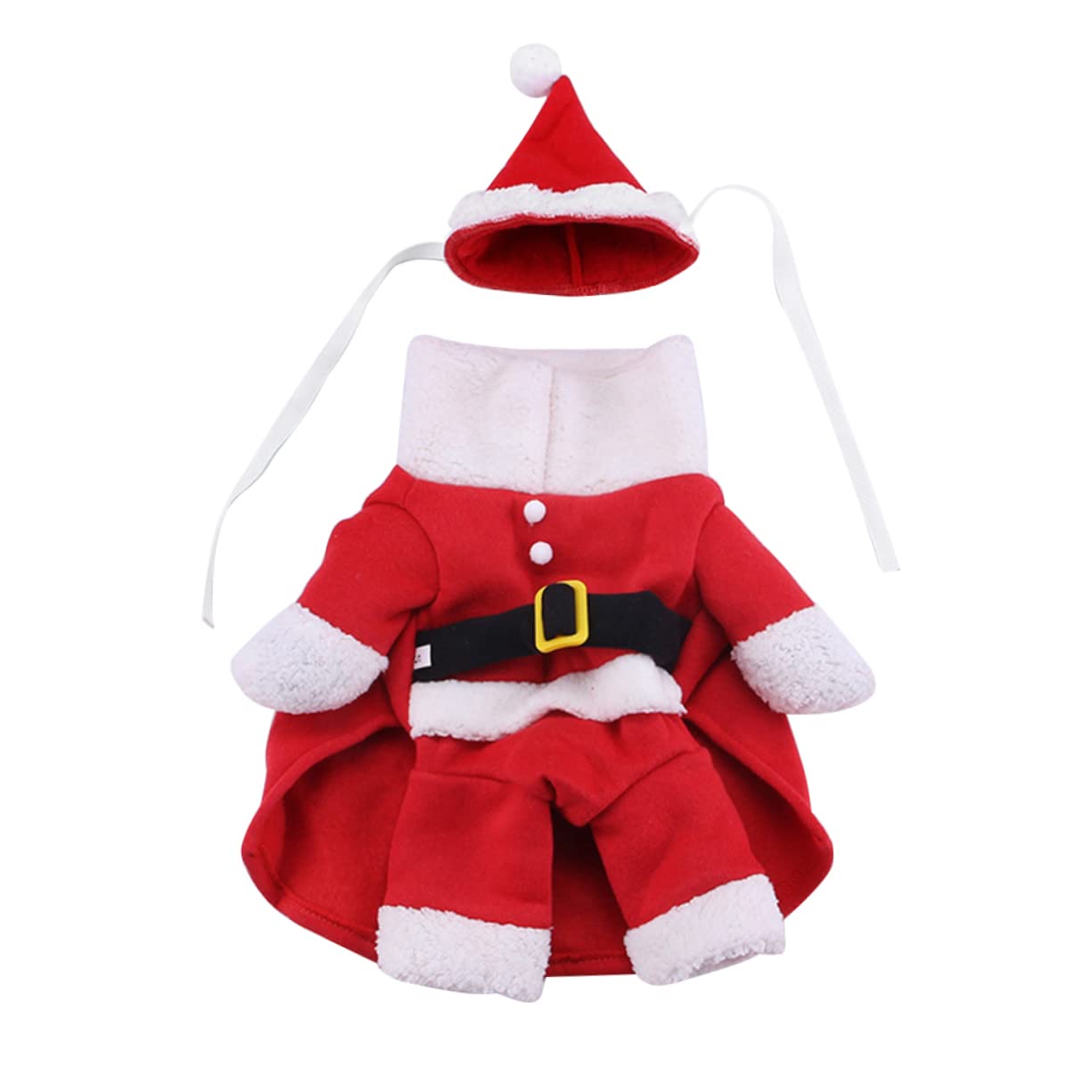 HMJGDHX 3 Pezzi Cappotto in Piedi di Natale Costume per Animali Domestici Divertenti Vestiti Cosplay per Cucciolo di Cane Xl Vestiti per Cani Costume da Festa per Animali Domestici Vestito Operato per