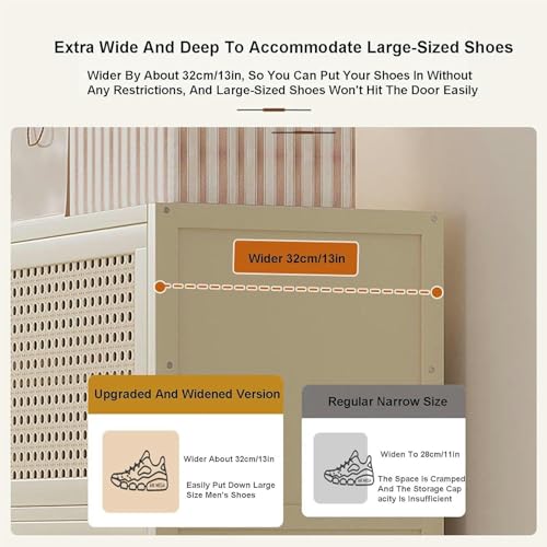 Meuble à chaussures pivotant et empilable pour optimiser le rangement vertical - 6