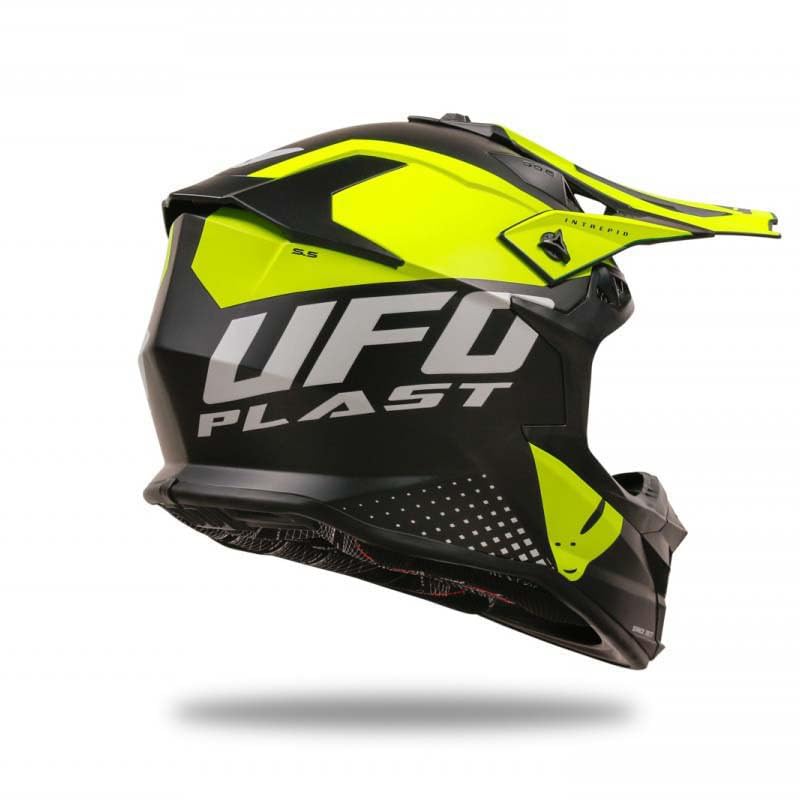 UFO PLAST CASCO INTREPID NERO/GIALLO M