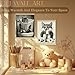 QEJ Black and White Tabby Cat Bathroom Wall Art Decor, Cat Bathroom Decor, Funny Kitten on Toilet Canvas Poster Wall Decorations for Toilet Washroom Restroom, 12x16 Inch Set of 2