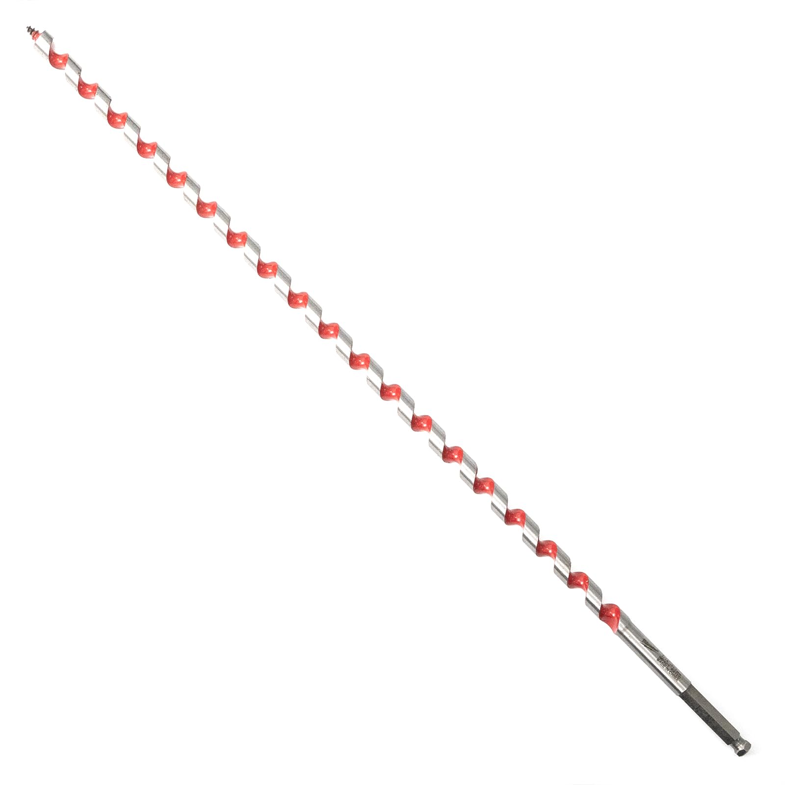 Punta elicoidale per legno con chiodi, legno duro e legno tenero, Ø 18 x 470 mm, set di punte lunghe per legno