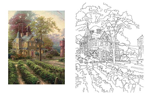Posh Adult Coloring Book: Thomas Kinkade Designs for Inspiration & Relaxation (Posh Coloring Books) (Volume 14) - Thumbnail 3