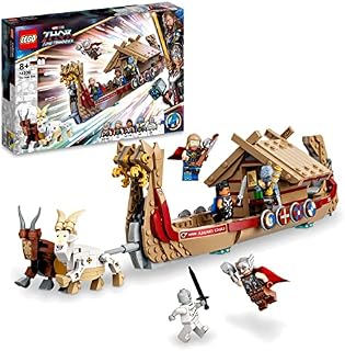 LEGO 76208 Marvel The Goat Boat Buildable Thor Set with Toy Ship, Stormbreaker and 5 Minifigures, Avengers Gifts for Kids, Boys and Girls 8 Plus Year Old