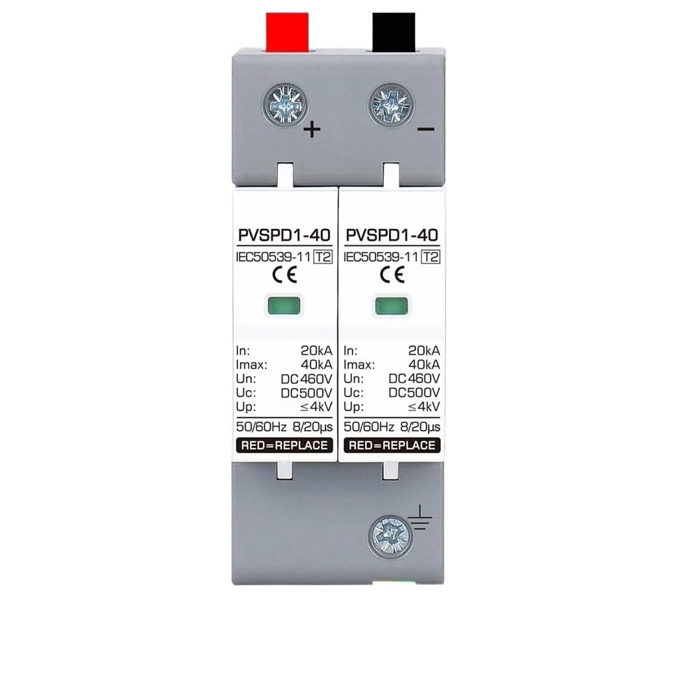Surge Protective Device Photovoltaic DC System SPD 2P DC500V DC1000V AC220V 20KA~40KA Surge Protector Lightning Protection(3P 20-40KA,AC275V)