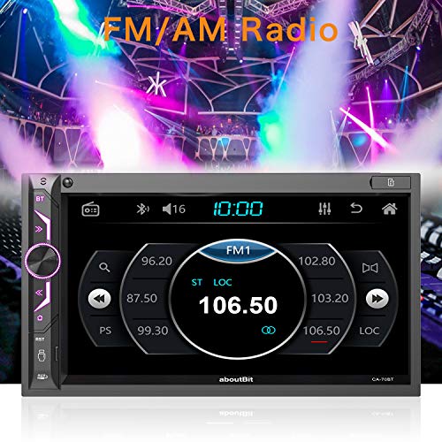 Autoradio mit Navigation von aboutBit, 7 Zoll Doppel-DIN Digital Media