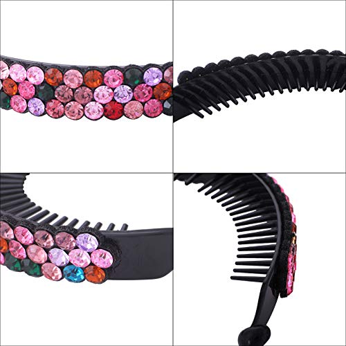 Pinzas para cabello Rhinestone para mujer 5 unidades miniatura 7