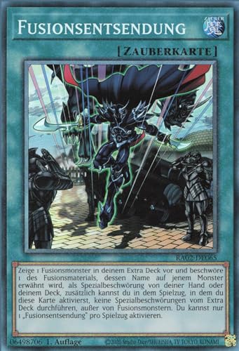 Fusionsentsendung (V.6) RA02-DE065 Collectors Rare Deutsch Boosterfrisch 1. Auflage - 25th Anniversary Rarity Collection II - mit ReCollectibles-Versandschutz - für Yu-Gi-Oh!