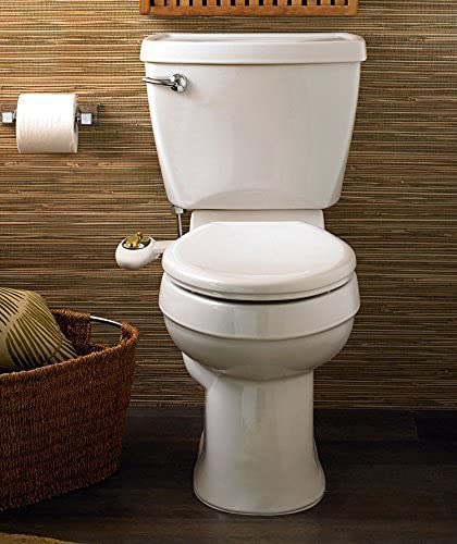 Boss Bidet Bold - Bidet Attachment For Toilet, Cleans You In 1.3 Seconds. Aesthetic Design, Bidet Sprayer For Toilet, Non Electric, Mechanical, Dual Nozzle, Feminine Wash, Self Cleaning. White Gold #TOP4