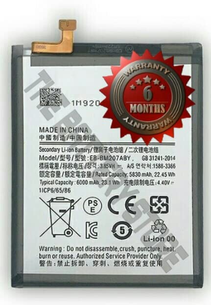 Image of THE BATTERY STORE Original EB-BM207ABY Battery for Samsung Galaxy M21 | M30s | M31 Battery with 6 Month Warranty and high Capacity Battery Backup.(for Samsung M31)