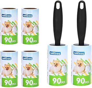 Lint Roller Pet Hair Removal 540 Sheets Extra Sticky Cleaner Remover for Clothes Car Seat Sofa Pack of 6 Refills