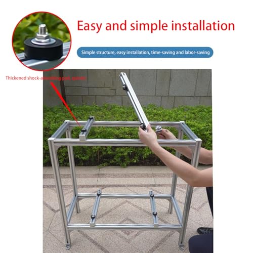 Soporte de Aire Acondicionado de Alta Resistencia - Soporte minisplit con amortiguación para Condensador Exterior, instalación Segura y Duradera en el Suelo