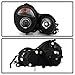 ACANII - For [Halogen Model] 1996-1999 Mercedes Benz W210 E300 E320 E430 LED Halo Black Projector Headlights Headlamps