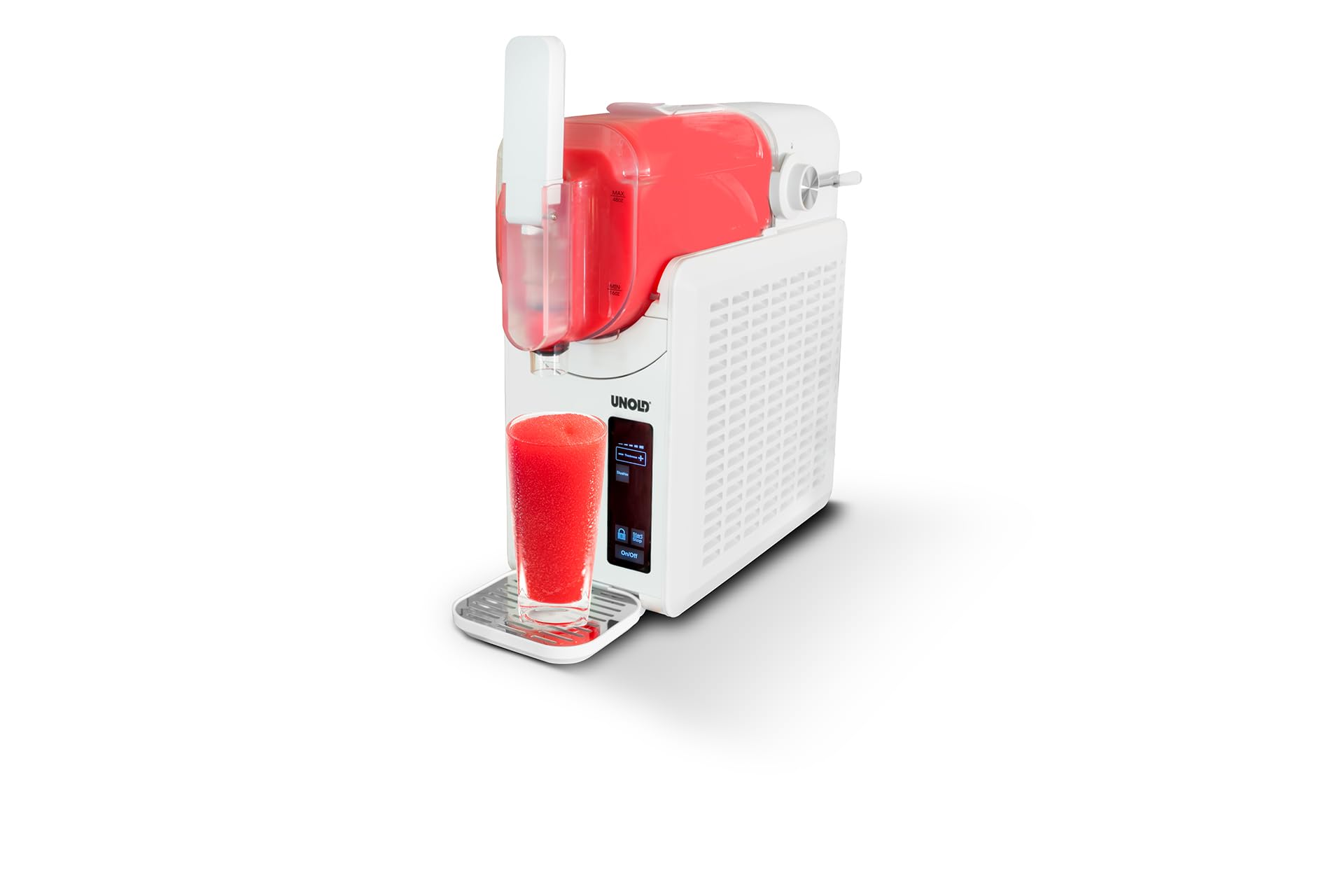 Unold 48940 Slush-Eismaschine Susi mit Kompressor ca. 2 L 5 Programme für Slushies, Frozen Cocktails, Frappés, Wein Milchshakes in 30 min kein Eis notwendig
