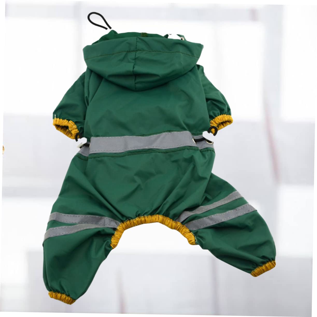 HOLIDYOYO Small Dog Raincoat Waterproof Pet Rain Jacket Acrylic Fibre Open Tail Elastic Trims Fashion Design