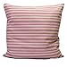 SP S.a.s. Funda de cojín de 60 x 60 cm de algodón a rayas rosa, fucsia y verde. Fabricada en Italia