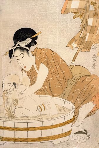 Imprimé Sur Toile Kitagawa Utamaro Gravure sur Bois Affiche Décoration Bureau 60x90cm