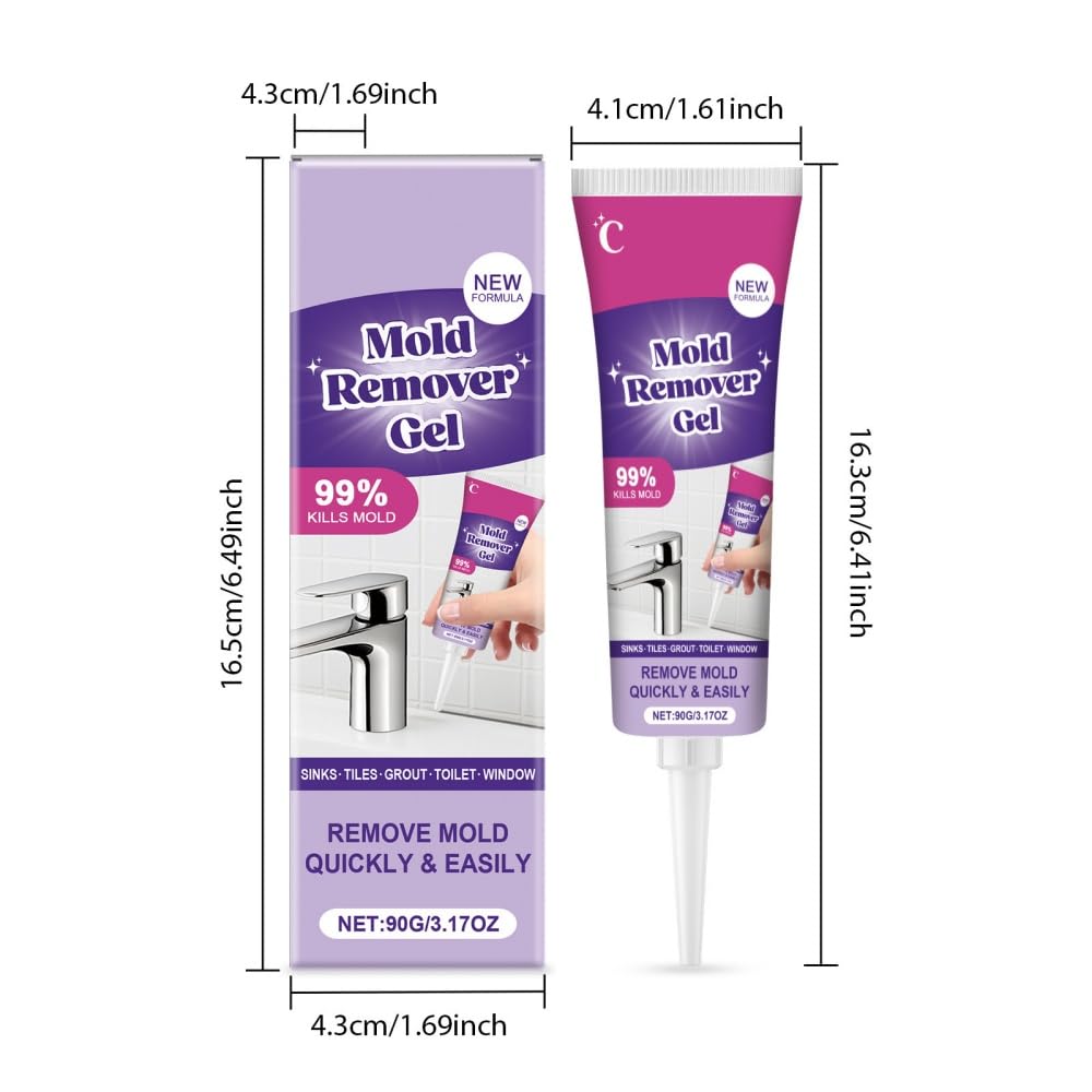Nuroclean Leistungsstarkes Reinigungsgel - Für Waschmaschine, Bad, Küche - Schnelle Reinigung, Tiefenreinigung in Fugen, Schimmel & Flecken entfernen