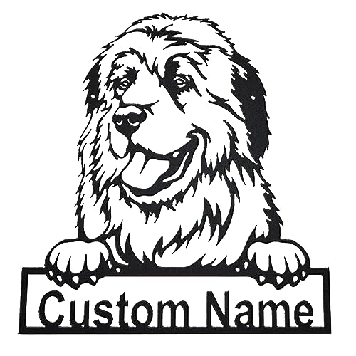 Letreros de metal personalizados, placa de metal con nombre de perro y mascota, decoración de pared para perro