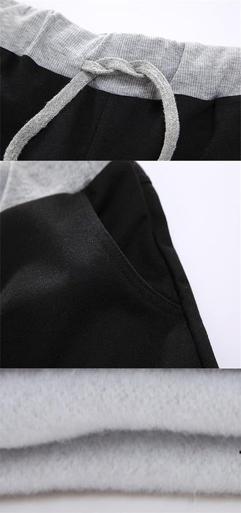 Anime One Piece Luffy Pantalons de Sport Jogging Adulte Cosplay Bas de Survêtement Sweatpants Trousers avec Poches Noir 15 XL