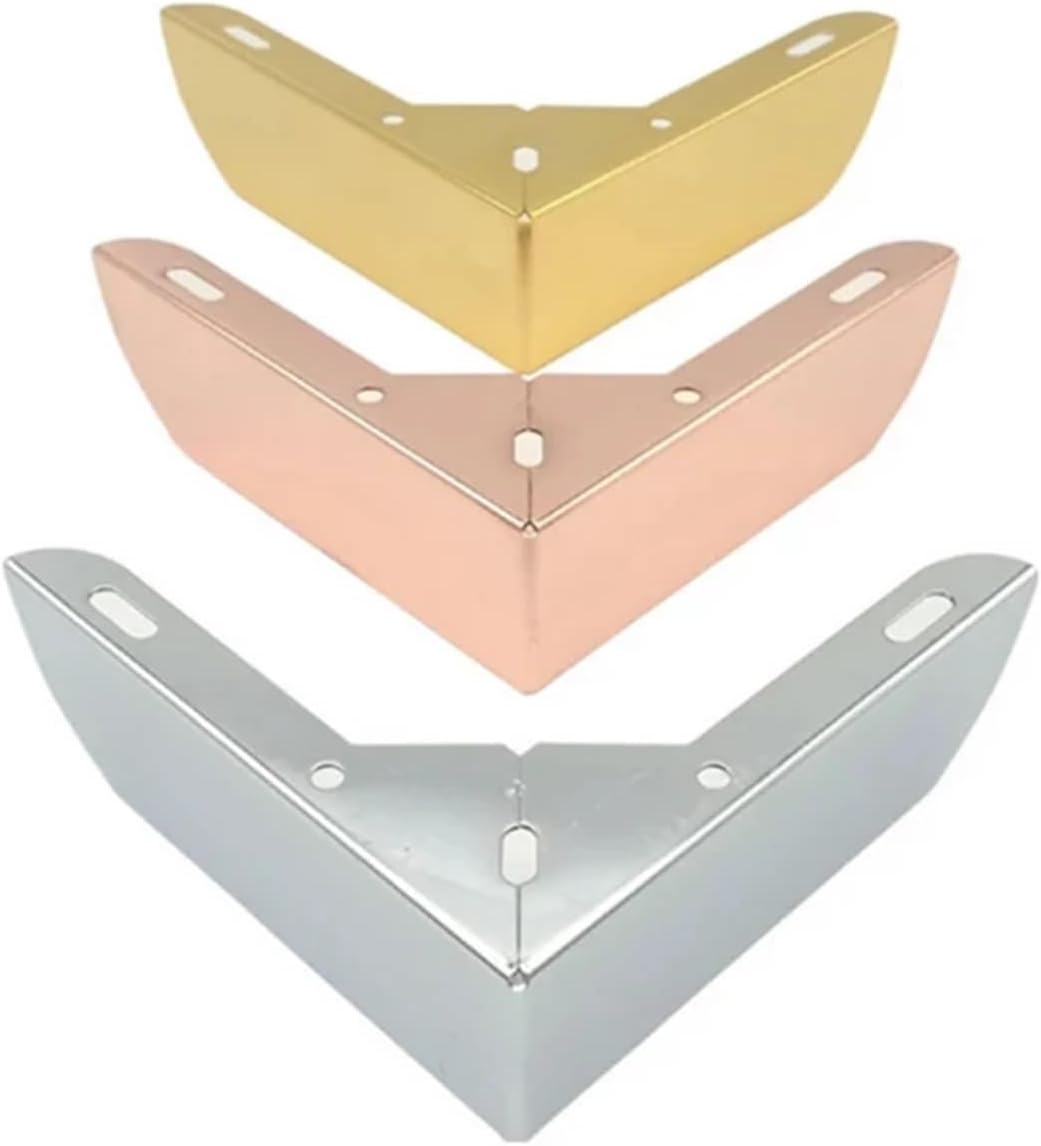 AVIMYA 1/4PCS Modern Style Metal Furniture Legs Sofa Feet Replacement for Sofa Cabinet Parts Coffe Tea Table TV Stands with Screws 55mm (Color : 1PC Silver 55mm)