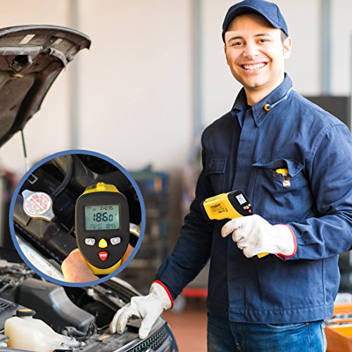 Ennologic Temperature Gun (Not For Body Temperature) - Accurate High Temperature Dual Laser Infrared Thermometer -58°F To 1922°F - Digital Surface Ir Thermometer Et1050D W/Nist Certificate #TOP5