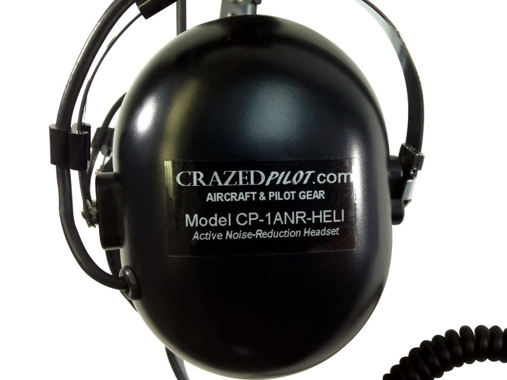 CRAZEDpilot Cp-1 ANR Headset Heli Active Noise Reduction