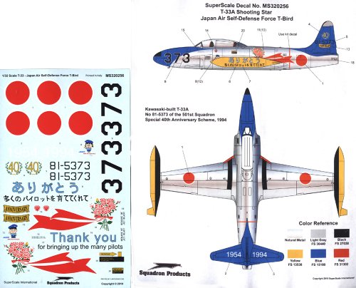 Superscale USA Calcomanías JASDF T-33A 'T-Bird'
