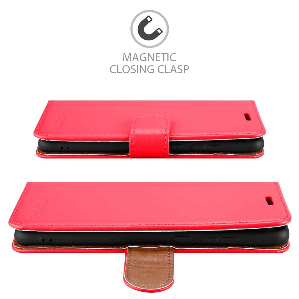 ICatchy Cover In Pelle Per Alcatel 1S / 3L 2020: Custodia A Libro Con Portafoglio, Slot Carte E Supporto - 4