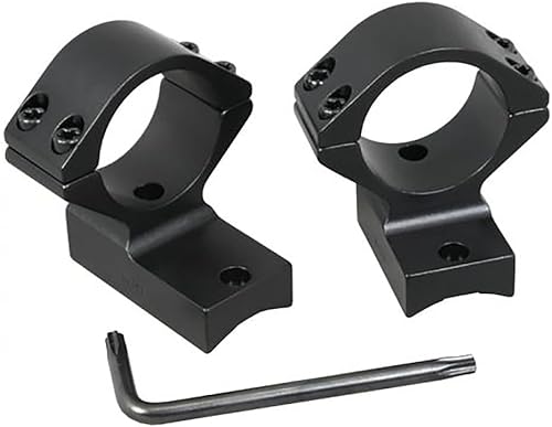 Talley Anillos de alcance negro de aleación ligera de 1 pulgada