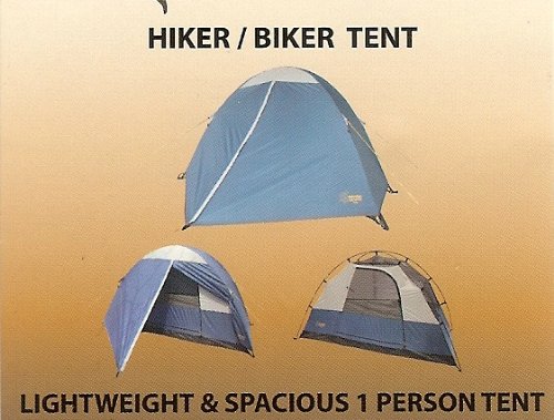 Large 1 Person Hiker/Biker 3 Season Tent