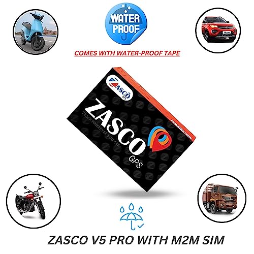Image of ZASCO V5 PRO GPS Tracker for Cars /Motorcycles /Bikes /Trucks with Engine Lock /Unlock Option /antitheft alerts System with 5 Years Warranty+M2M Simcard(with Waterproof Tape).