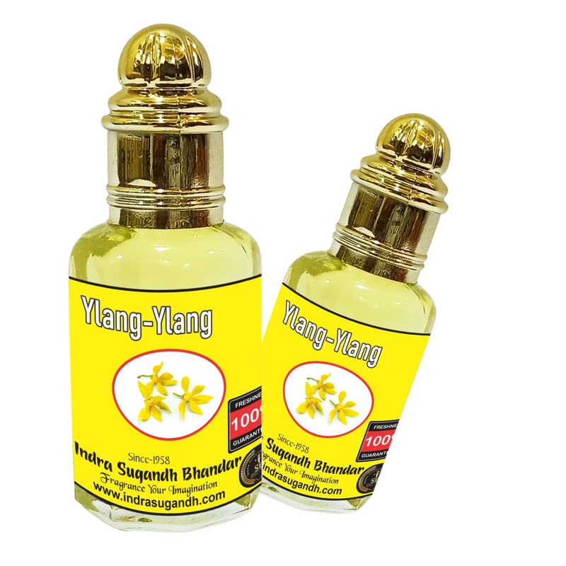 INDRA SUGANDH BHANDAR Attar For Men|Women Ylang Ylang Itra Natural Fragrance Oil 0% Alcohol Original Perfume Long Lasting Fragrance 12ml Rollon Pack-image-38