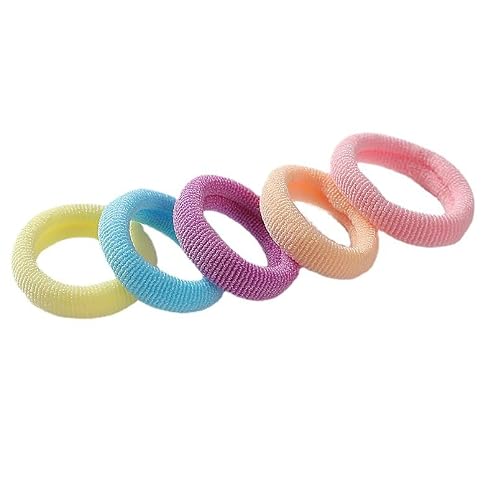 400pcs Small Colorful Elasticity Hair Ties for Toddler and Little Girls,Toddler Rubber Bands for Hair,Kids Elastic Hair Ties no Damage