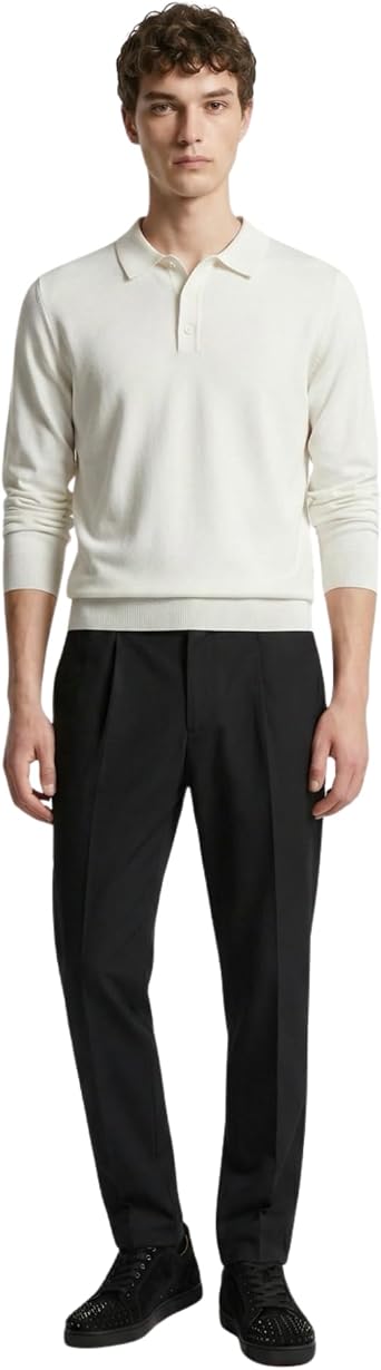 Anthony Jackson Premium Men's Polo Neck Knitwear Sweater Massimiliano