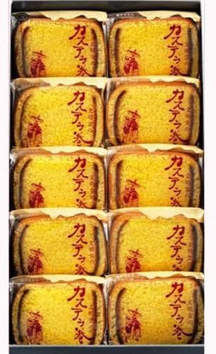 Bunmeidou Kasutera sponge cake Japanese Toraditional sweets 10pice
