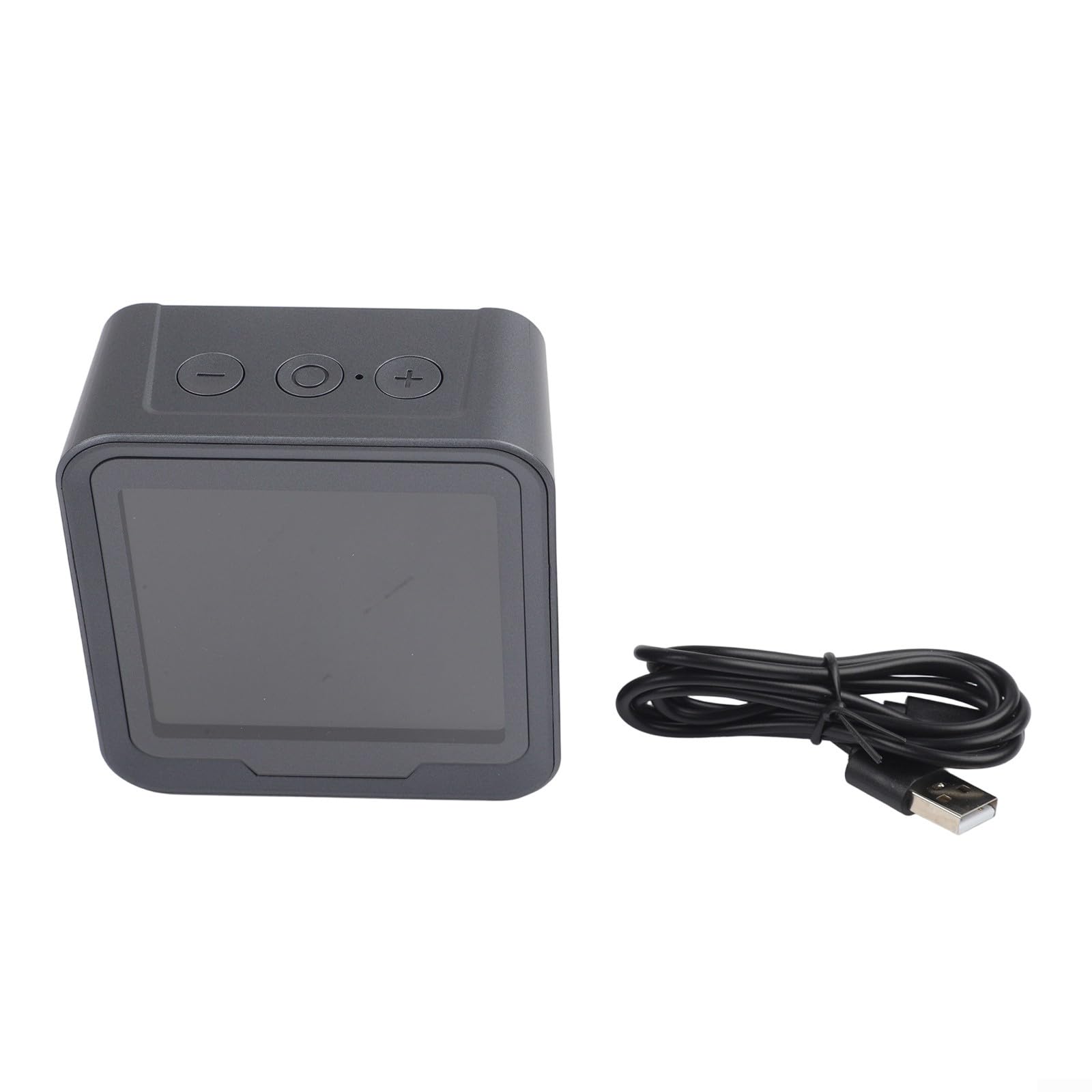 WiFi para monitor inteligente, detector de calidad del aire 3 en 1 con sensor de temperatura y humedad, muestreo rápido de 5 segundos, alarma recargable USB-C para casa, oficina, coche, viajes (blanco