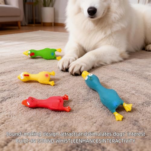Juguete de Látex Squeaky para Perros 6.7 pulgadas 4 Pzs miniatura 5