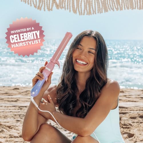 Image of The Beachwaver Co. Rotating Curling Iron Ceramic Curling Iron - Largest Barrel Size for Long Hair! | Auto-Shut Off, Travel-Friendly, Dual Voltage