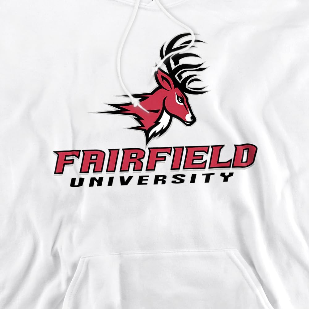 LOGOVISION Fairfield University Official Stacked Unisex Adult Pull-Over Hoodie