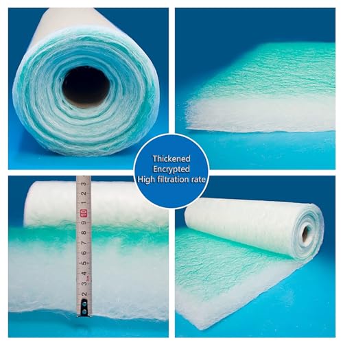 lackierkabinen filter, Booth Luft Filter Material, Lackierkabinen-Auspufffilter, Filterrollen für Lackierkabinen, Bodenfilter für Lackierkabinen(Size:2.46x65.6ft(0.75x20m),Color:Thickness: 80mm)