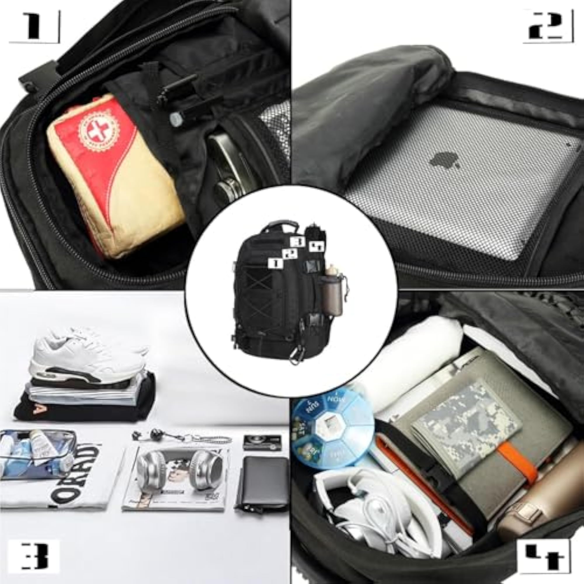 Expandable Military Tactical Backpack for Hiking