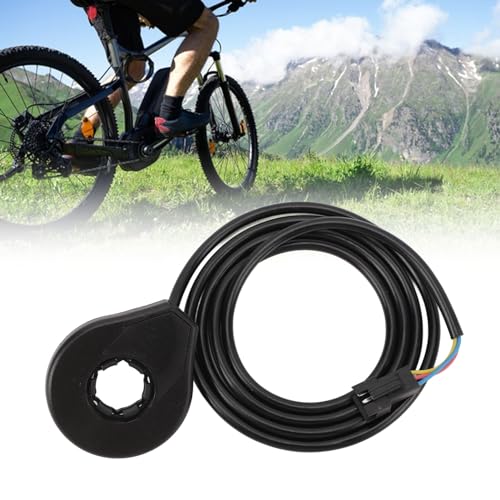 Elektrisch fietspedaal KT-V12L 12 magneten Dual Hall Assist Sensor PAS Pedaal Systeem Waterdichte Plug Cadence Speed E-Bike Sensor Accessoires Zwart ABS