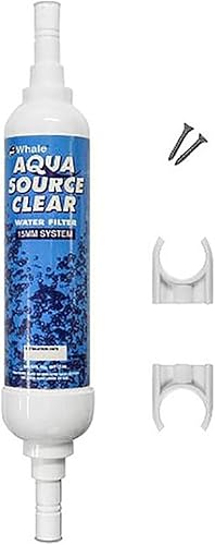 Whale WF1530 Aqua Source - Filtro de agua de carbono, color blanco, 0.591 in