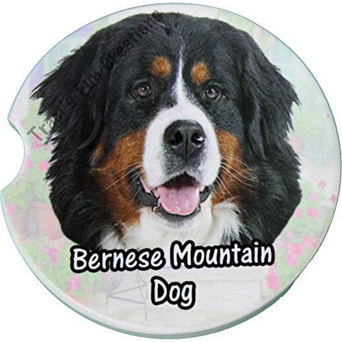 Bernese Mountain Dog Sandstone Car Coaster