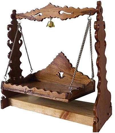 Sisam Woodart Wooden Swing for Ladoo Gopal/Jhula