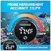 FISHNOSH Aquarium Thermometer for Fish Tank | Digital Rechargeable USB-C Temperature Gauge w/Glowing Digits, Smart Sensor & Battery Indicator